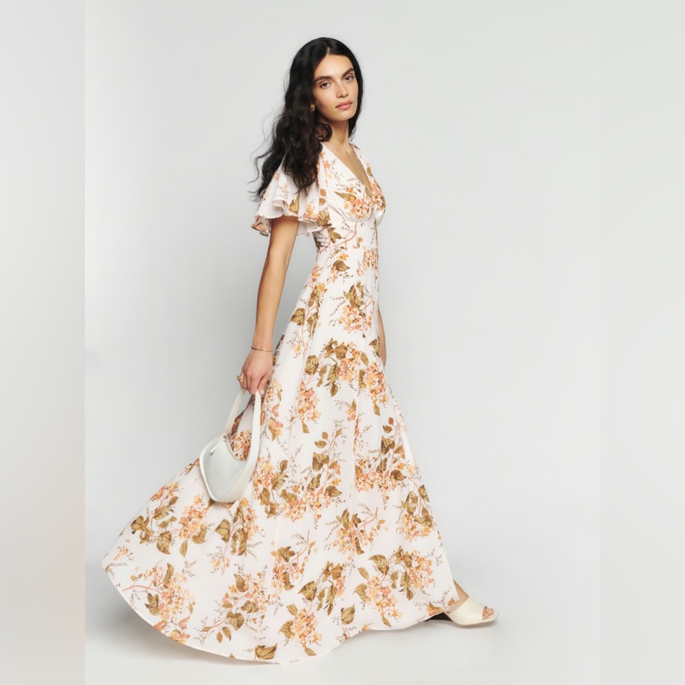 Reformation Shayna Dress for Wedding guest